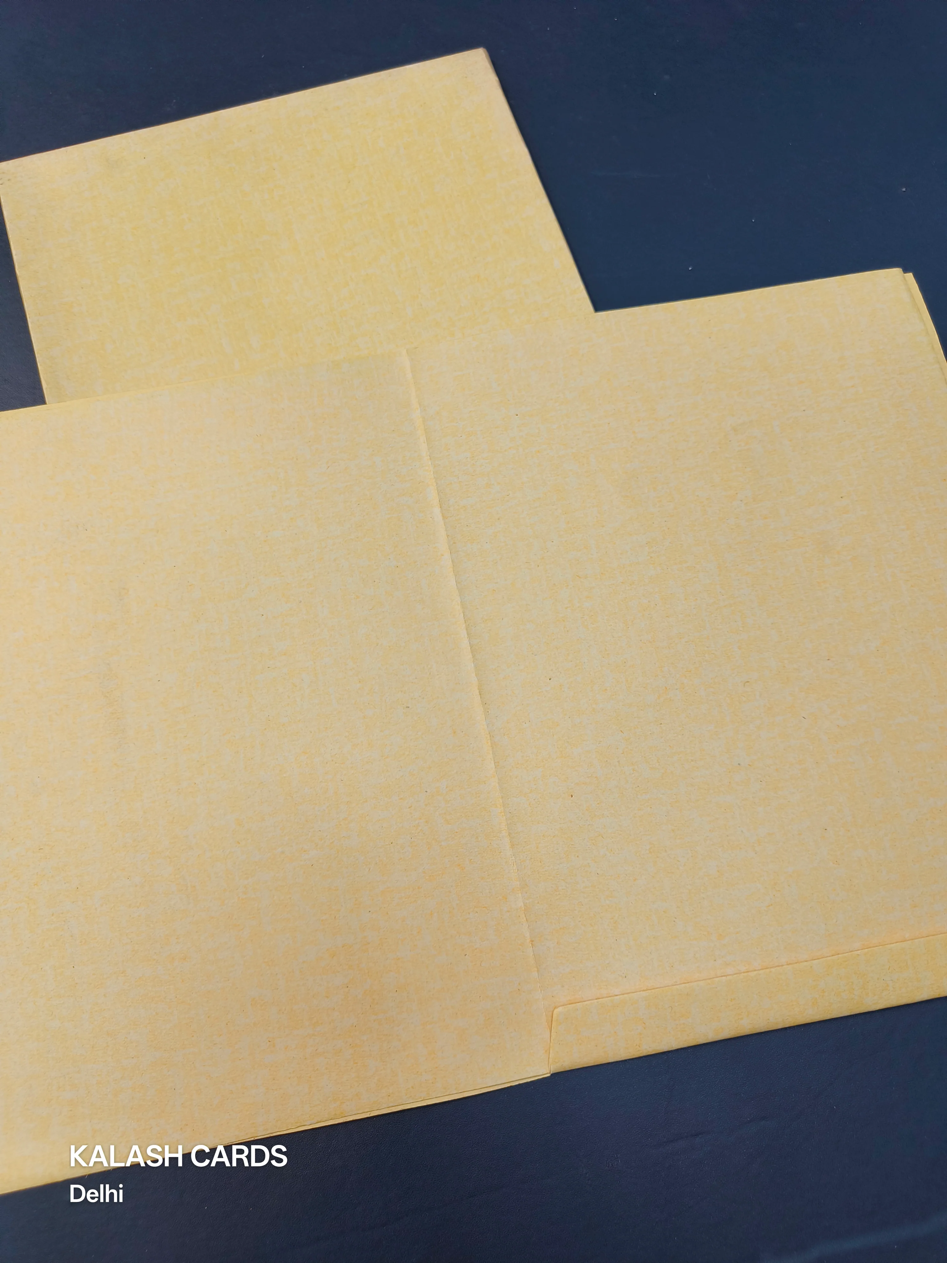 KL07A Traditional Design Semi Box Paper Wedding Card (2 Page) - Image 3
